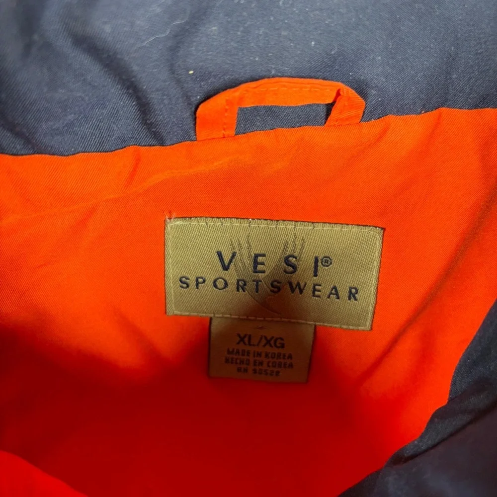Vesi Sportswear Pullover Men's XL Auburn Tigers Windbreaker Orange Full Zip NCAA
